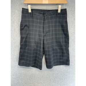 Champion Mens Shorts Size 30W Black Duo Dry Check Pattern Lightweight Pockets